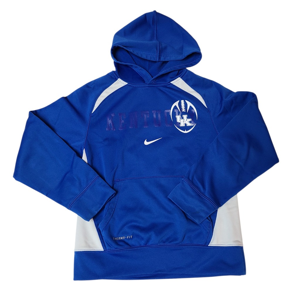 Kentucky UK Wildcats Pullover Nike Therma Fit Hoodie NCAA Youth Medium 12/14
